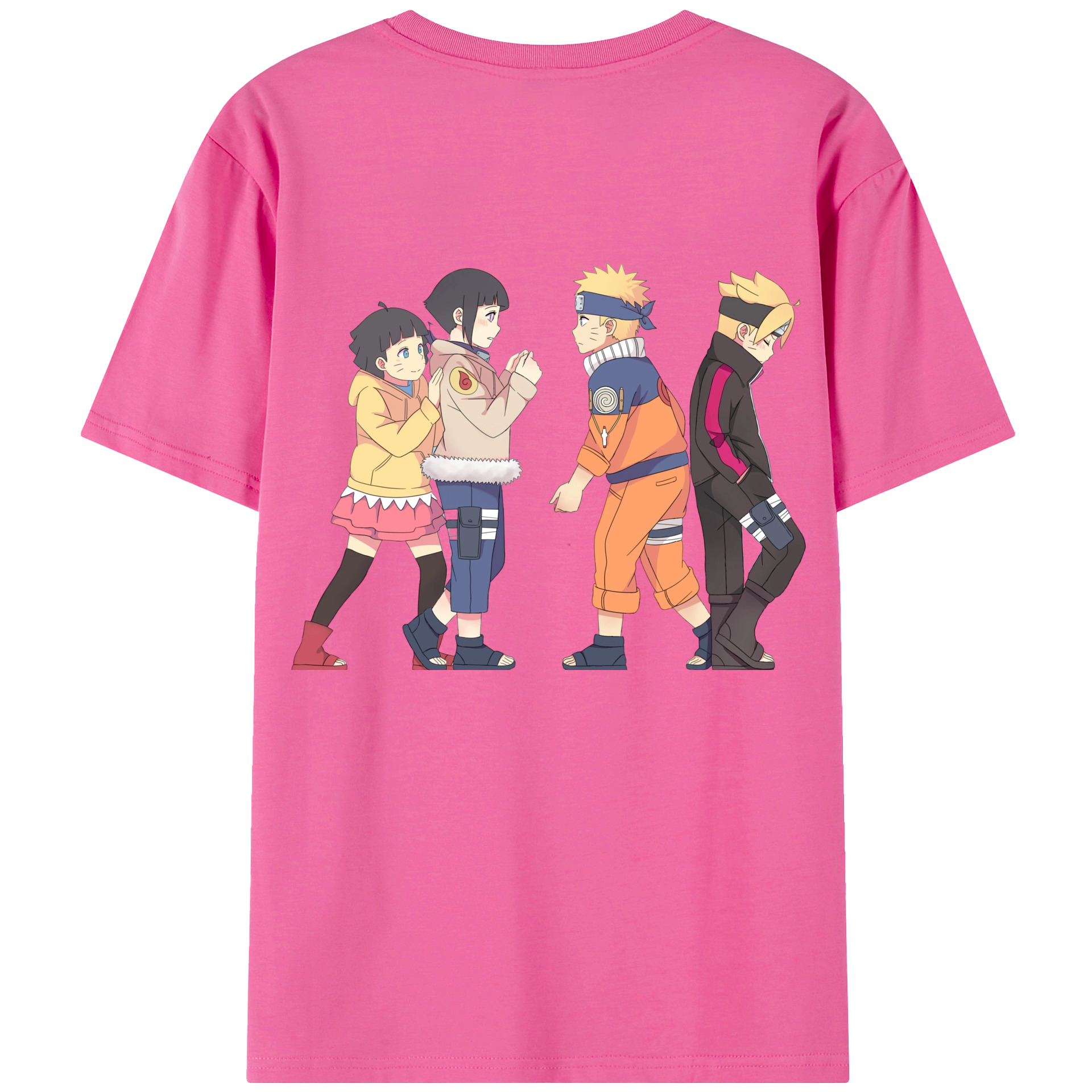 （画像用） NARUTO -ナルト- うずまき ナルト Uzumaki Naruto レディース半袖Tシャツ(バックプリント)